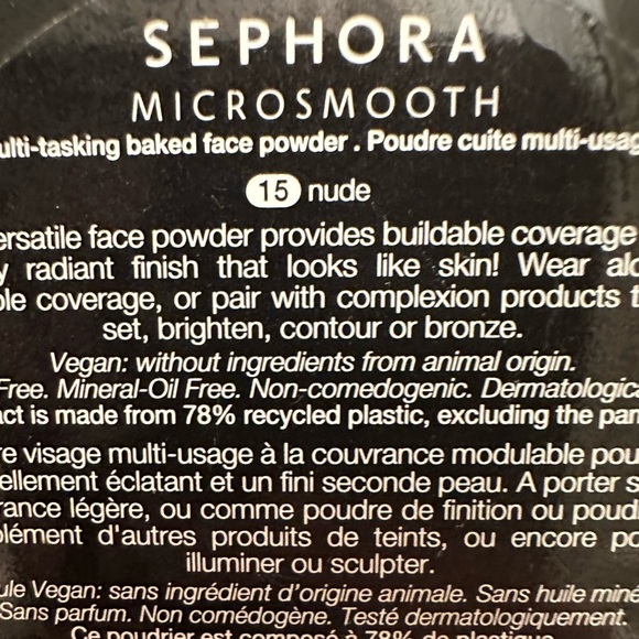 Sephora Collection microsmooth multi tasking baked powder foundation - Picture 3 of 3